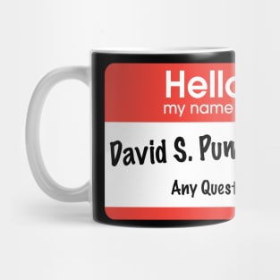 Hello my name is David S. Pumpkins - Any Questions? Mug